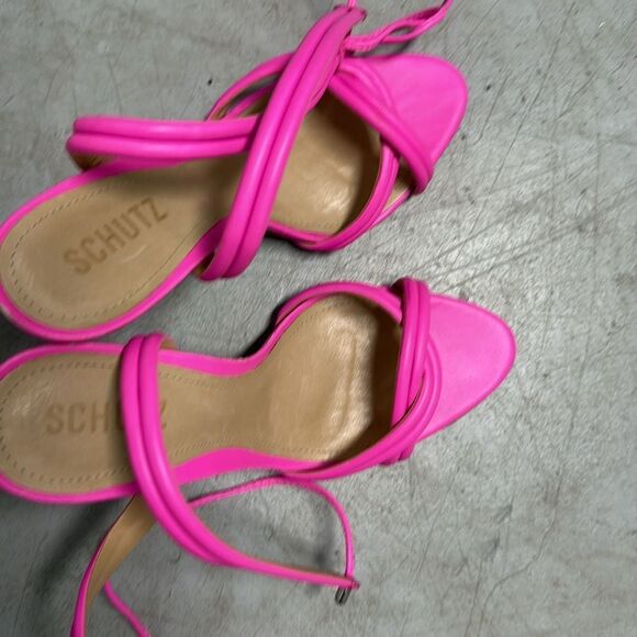 SCHUTZ Yvi Pink High-Heeled Strappy Sandals - BRAND NEW - NWOB - Size 9 - Picture 3 of 8
